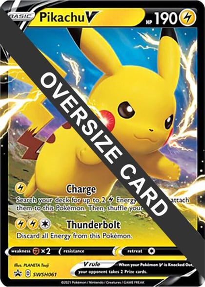 Pikachu V - SWSH061, Jumbo Cards SWSH061