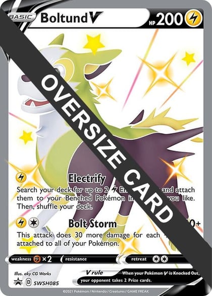 Boltund V - SWSH085, Jumbo Cards SWSH085