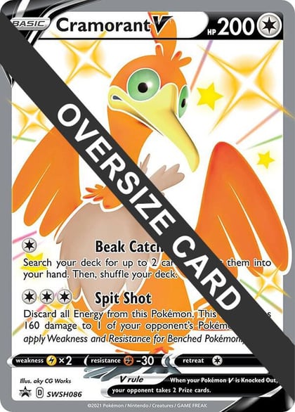 Cramorant V - SWSH086, Jumbo Cards SWSH086