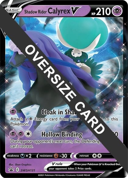 Shadow Rider Calyrex V - SWSH131, Jumbo Cards SWSH131