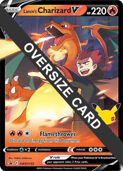 Lance's Charizard V - SWSH133, Jumbo Cards SWSH133