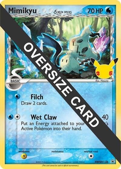 Mimikyu (Delta Species) - SWSH136, Jumbo Cards SWSH136