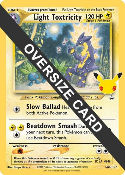 Light Toxtricity - SWSH137, Jumbo Cards SWSH137