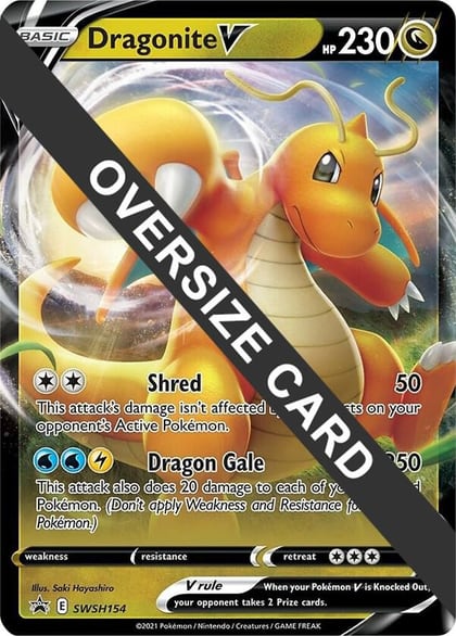 Dragonite V - SWSH154, Jumbo Cards SWSH154