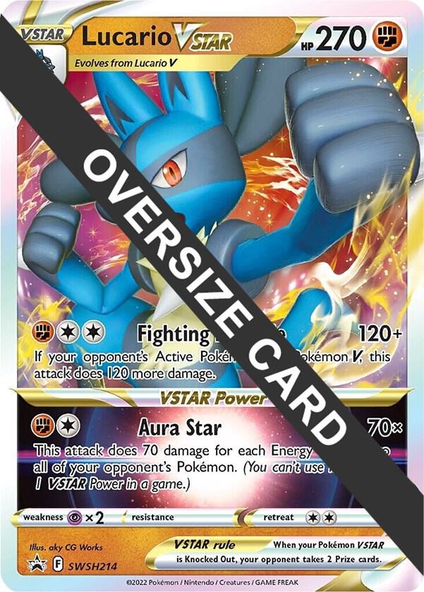 Lucario VSTAR - SWSH214, Jumbo Cards SWSH214