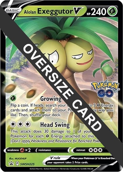 Alolan Exeggutor V - SWSH225, Jumbo Cards SWSH225