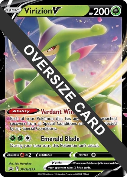 Virizion V - SWSH295, Jumbo Cards SWSH295