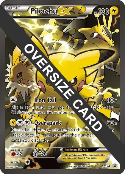 Pikachu EX - XY124, Jumbo Cards XY124