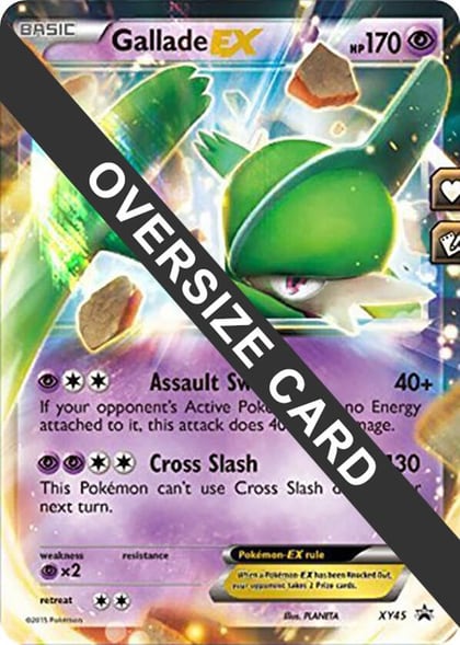 Gallade EX - XY45 (XY Black Star Promo), Jumbo Cards XY45