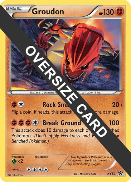 Groudon - XY52 (XY Black Star Promo), Jumbo Cards XY52