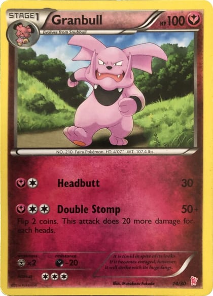 Granbull (#14), XY Trainer Kit: Sylveon & Noivern 14/30