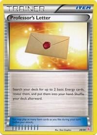 Professor's Letter (Sylveon), XY Trainer Kit: Sylveon & Noivern 28/30