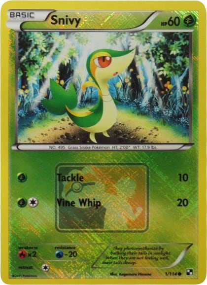 Snivy - 1/114 (League Promo), League & Championship Cards 001/114
