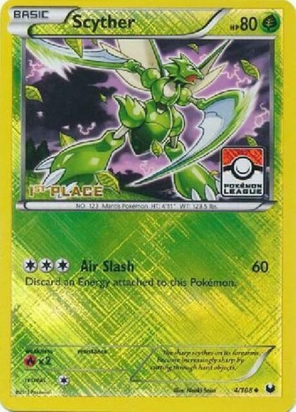 Scyther - 4/108 (Pokemon League) [1st Place], League & Championship Cards 004/108