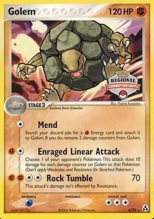 Golem - 6/92 (Regional Championships), League & Championship Cards 006/092