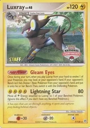 Luxray - 7/130 (National Championships) [Staff], League & Championship Cards 007/130