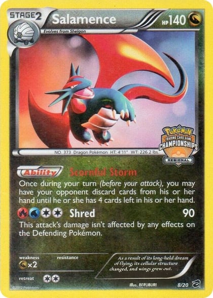 Salamence - 8/20 (Regional Championships), League & Championship Cards 008/020