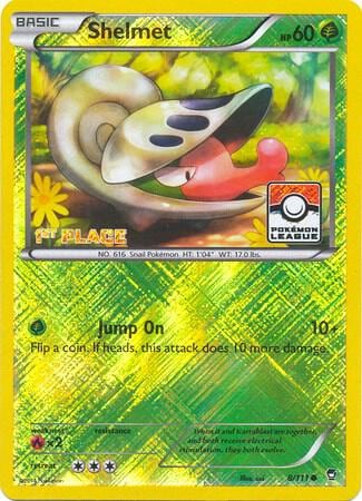 Shelmet - 8/111 (Pokemon League) [1st Place], League & Championship Cards 008/111