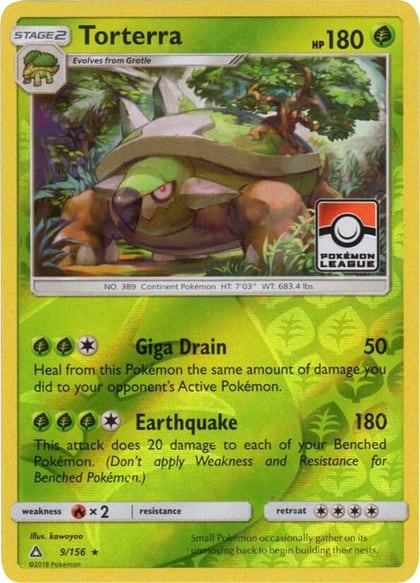 Torterra - 9/156 (Pokemon League), League & Championship Cards 009/156