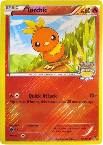Torchic - 12/111 (City Championships), League & Championship Cards 012/111