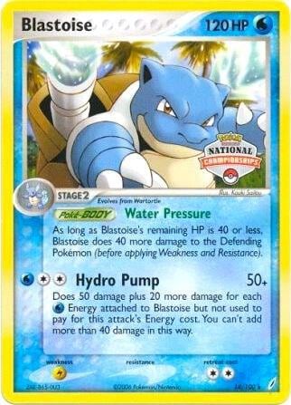 Blastoise - 14/100 (National Championships), League & Championship Cards 014/100