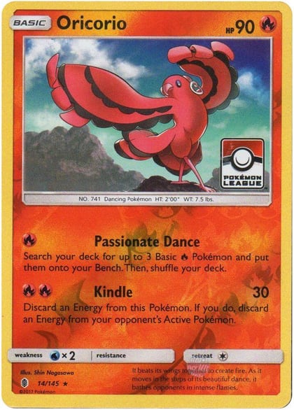 Oricorio - 14/145 (Pokemon League), League & Championship Cards 014/145
