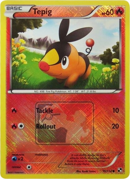 Tepig - 15/114 (League Promo), League & Championship Cards 015/114