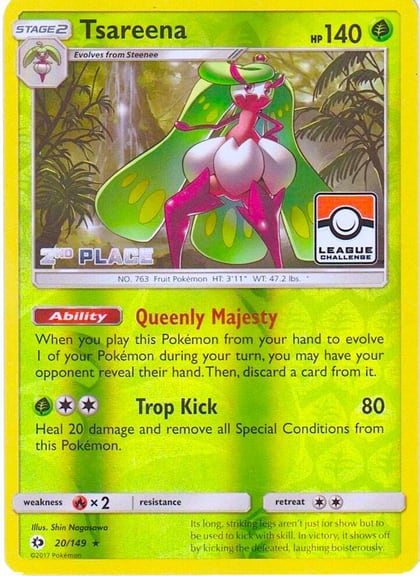 Tsareena - 20/149 (League Challenge) [2nd Place], League & Championship Cards 020/149