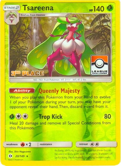 Tsareena - 20/149 (League Challenge) [3rd Place], League & Championship Cards 020/149