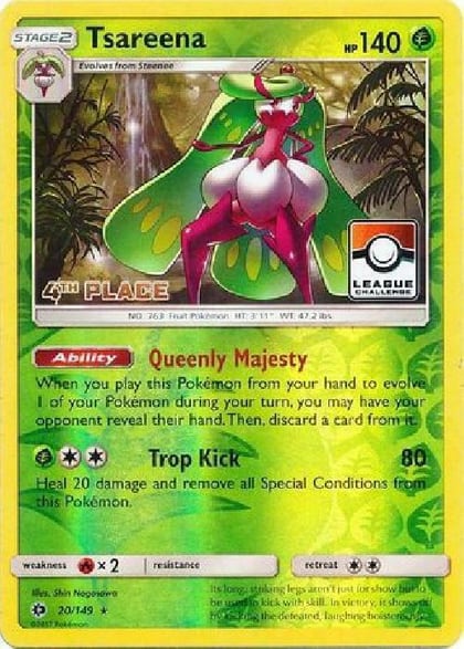 Tsareena - 20/149 (League Challenge) [4th Place], League & Championship Cards 020/149