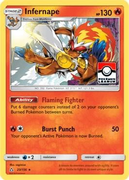 Infernape - 23/156 (Pokemon League), League & Championship Cards 023/156