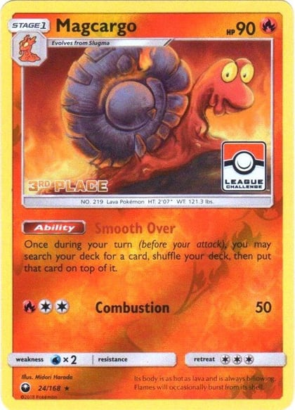 Magcargo - 24/168 (Pokemon League) [3rd Place], League & Championship Cards 024/168