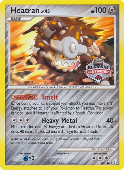 Heatran - 30/146 (Regional Championships), League & Championship Cards 030/146