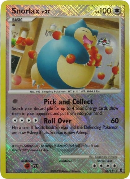 Snorlax - 33/111 (League Promo), League & Championship Cards 033/111