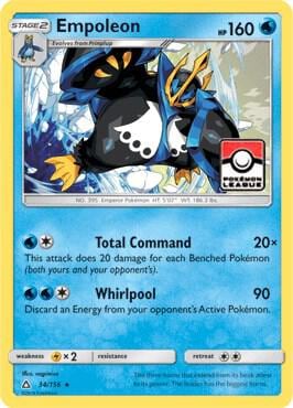 Empoleon - 34/156 (Pokemon League), League & Championship Cards 034/156