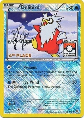 Delibird - 38/149 (Pokemon League) [4th Place], League & Championship Cards 038/149