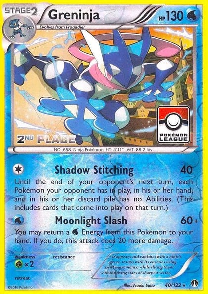 Greninja - 40/122 (League) [2nd Place], League & Championship Cards 040/122