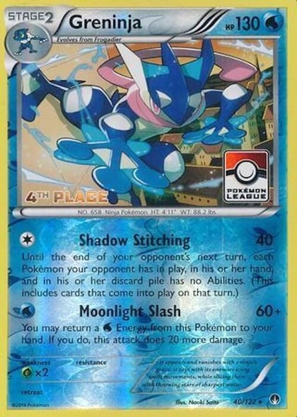 Greninja - 40/122 (Pokemon League) [4th Place], League & Championship Cards 040/122