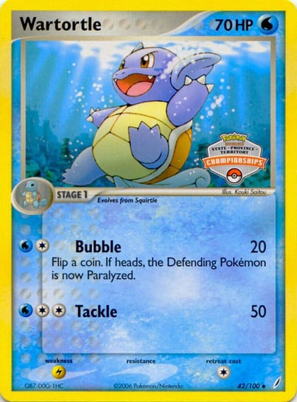 Wartortle - 42/100 (State Championships), League & Championship Cards 042/100