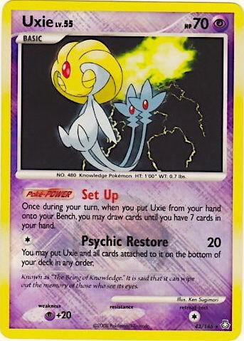 Uxie - 43/146 (League Promo), League & Championship Cards 043/146