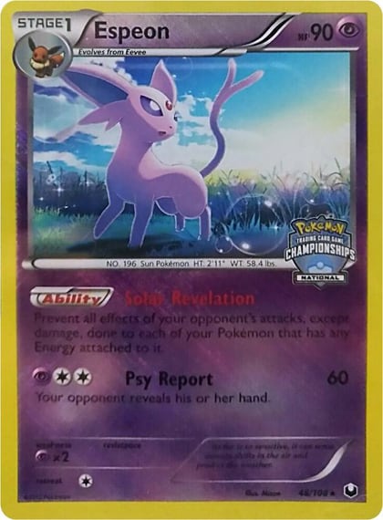 Espeon - 48/108 (National Championships), League & Championship Cards 048/108