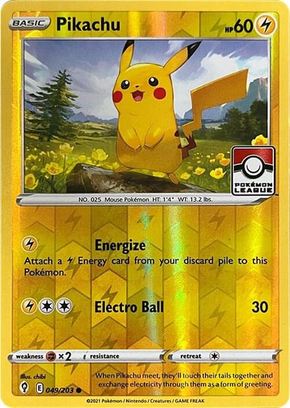 Pikachu - 049/203 (Pokemon League), League & Championship Cards 049/203