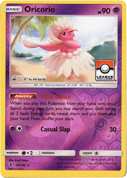 Oricorio - 55/145 (League Challenge) [2nd Place], League & Championship Cards 055/145