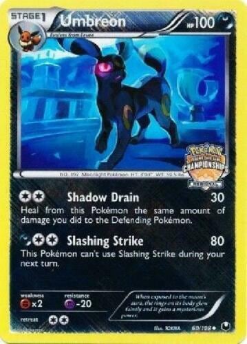 Umbreon - 60/108 (Regional Championships), League & Championship Cards 060/108