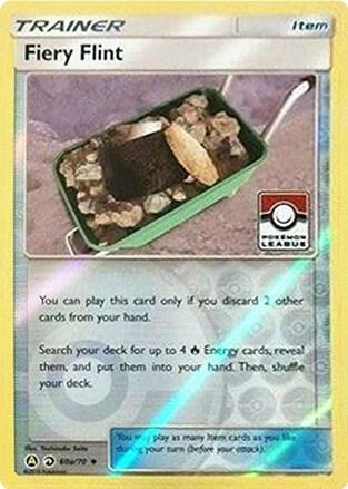 Fiery Flint - 60a/70 (Pokemon League), League & Championship Cards 060a/070