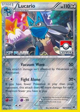 Lucario - 63/124 (Pokemon League) [2nd Place], League & Championship Cards 063/124