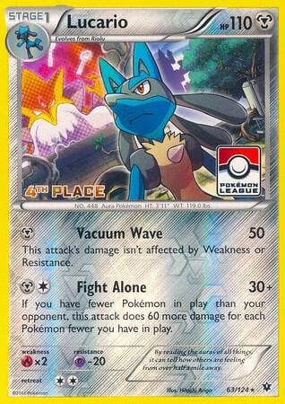 Lucario - 63/124 (Pokemon League) [4th Place], League & Championship Cards 063/124
