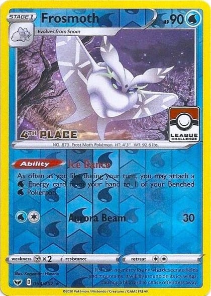 Frosmoth - 064/202 (League Challenge) [4th Place], League & Championship Cards 064/202