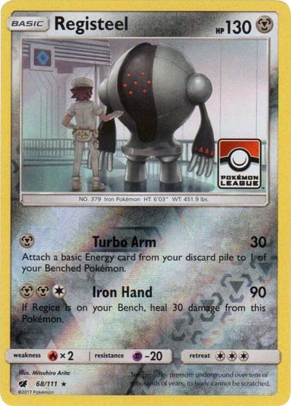 Registeel - 68/111 (Pokemon League), League & Championship Cards 068/111
