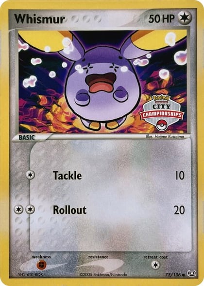 Whismur - 73/106 (City Championships), League & Championship Cards 073/106